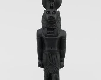 Sekhmet The Healer - Powerful Black Egyptian Statue of Goddess Sekhmet For Healing Rituals - Handmade and Activated In Egypt - Free Shipping