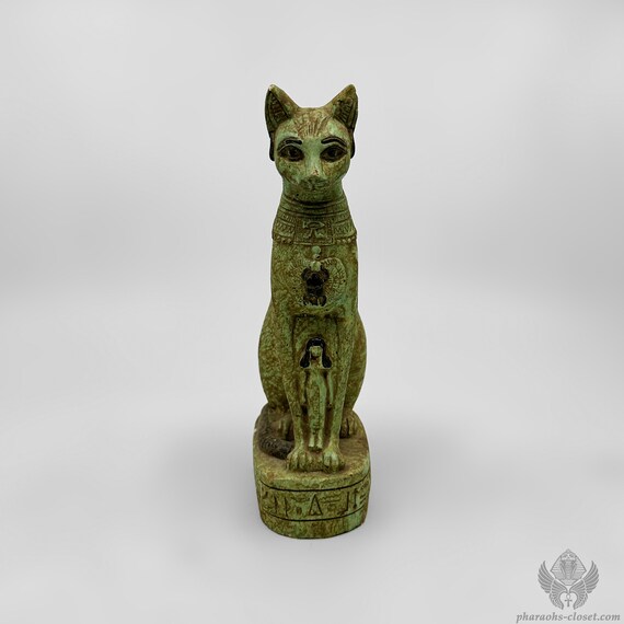 古代エジプト 猫の女神 バステト像 真鍮製