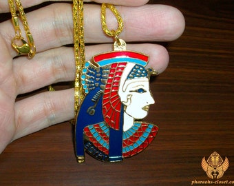 Cleopatra Pendant - Queen Cleopatra Jewelry - Egyptian Pendant Necklace - Unique Egyptian Jewelry - Handmade in Egypt