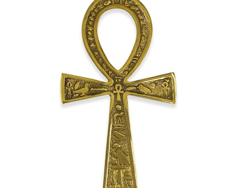 Brass Ankh Cross For Meditation n Healing n Other Spiritual Work - Handmade n Activated In Giza Pyramids Using Sound