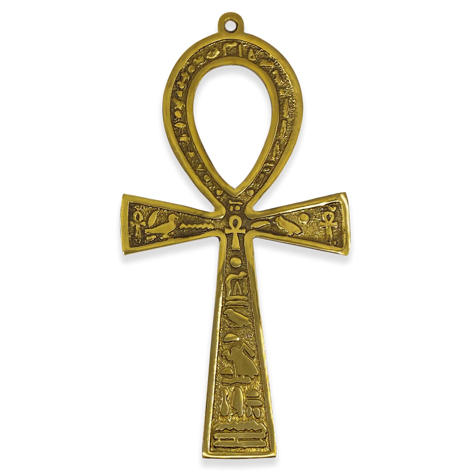 zk1689 ANKH CROSSPROCARE 4点セット Brass Ankh Cross for Meditation N Healing N Other Spiritual Work