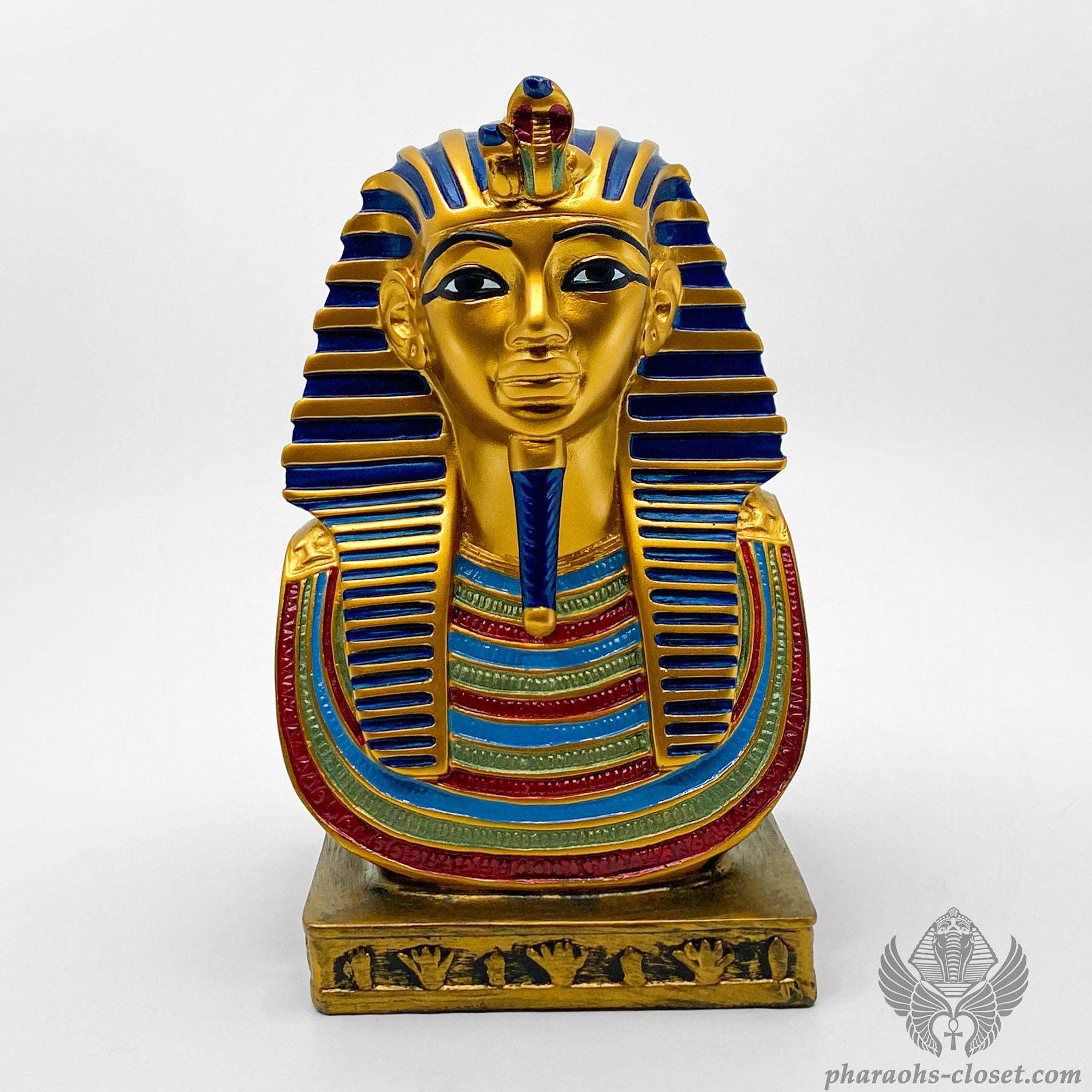 The Royal Mask of Tutankhamun Bust - Lavish Egyptian Bust of