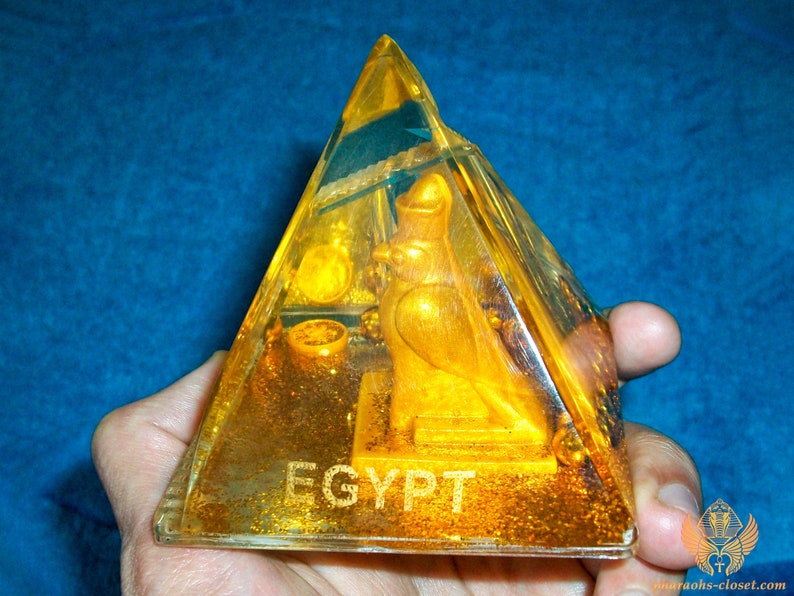 Unique Egyptian Snow Globe Pyramid of God Horus With Pen Etsy Ireland