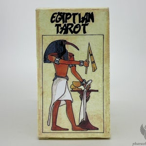 Das Original ägyptische Tarot Deck von God Thoth - Einzigartige 78 ägyptische Tarotkarten in 4 Sprachen übersetzt für Lesungen Magie und mehr