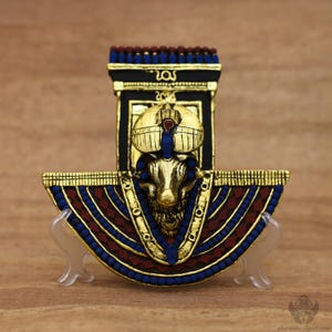 Unique Frame Sculpture of God Khnum - Khnum Altar - Khnum Shrine - Egyptian Altar Tools - Egyptian Shrine Tools - Handmade In Egypt