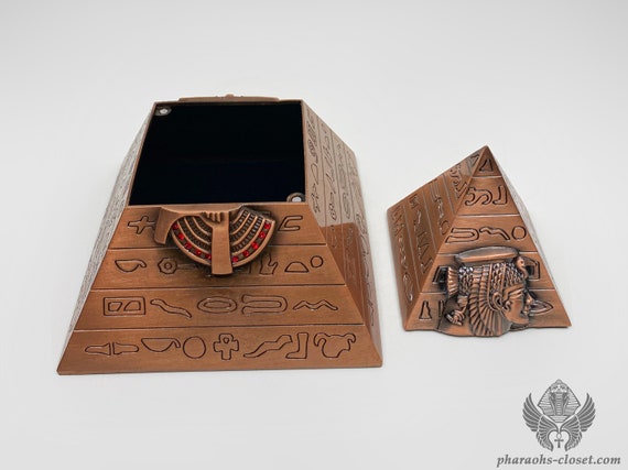 Unique Large Egyptian Pyramid Jewelry Box - the Sacred