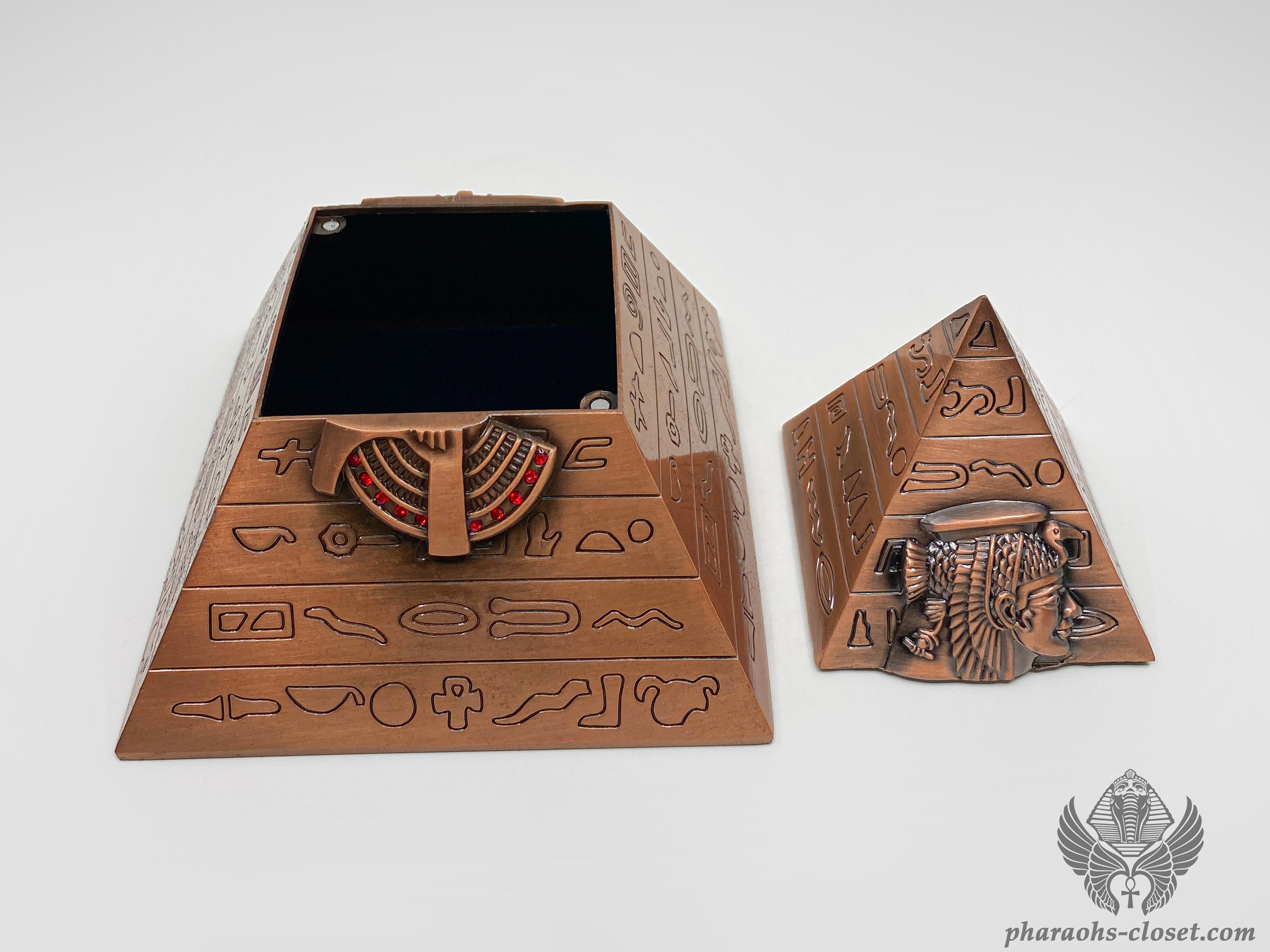 Unique Large Egyptian Pyramid Jewelry Box - the Sacred