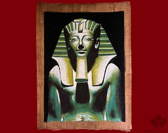 ツタンカーメン　絵　エジプト 絵【文化と文様シリーズ】エジプト｜犀【さい】