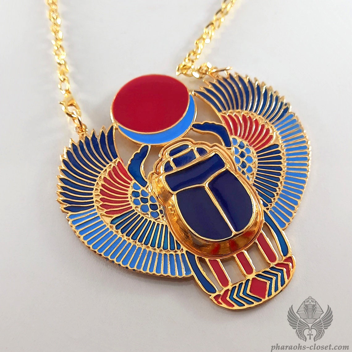 安心国内発送★TEMPLE OF THE SUN/お守りScarab Necklace♪ Scarab Necklace Gold Vermeil – Temple of the Sun US