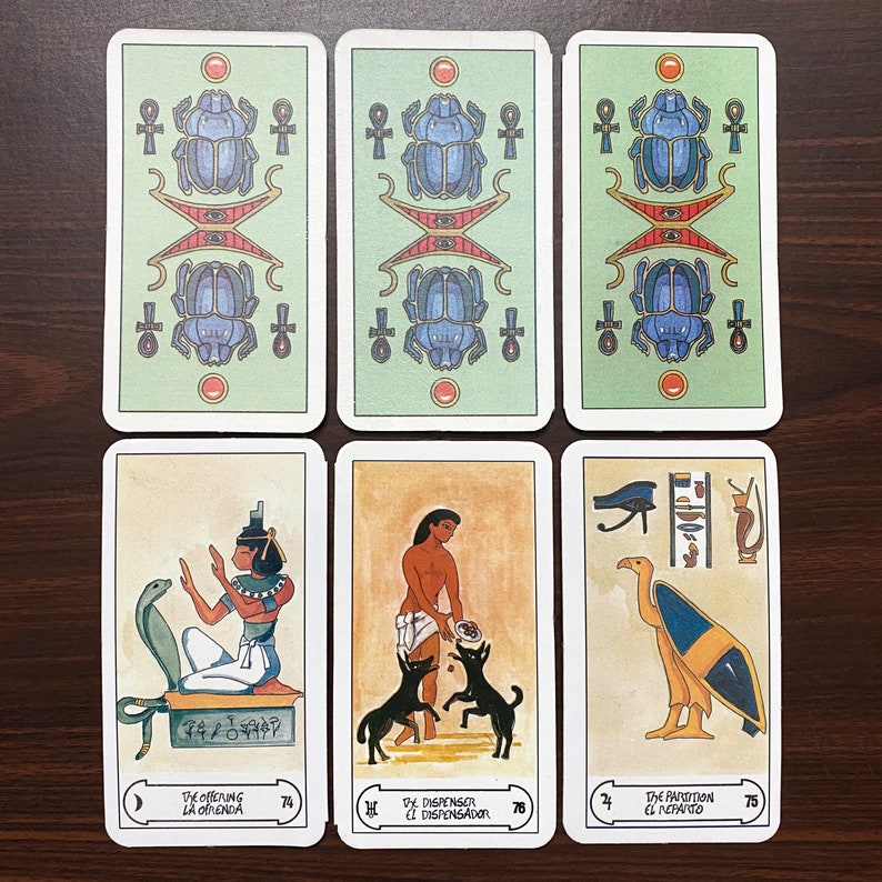 The Original Egyptian Tarot Deck of God Thoth Unique 78 Etsy Canada