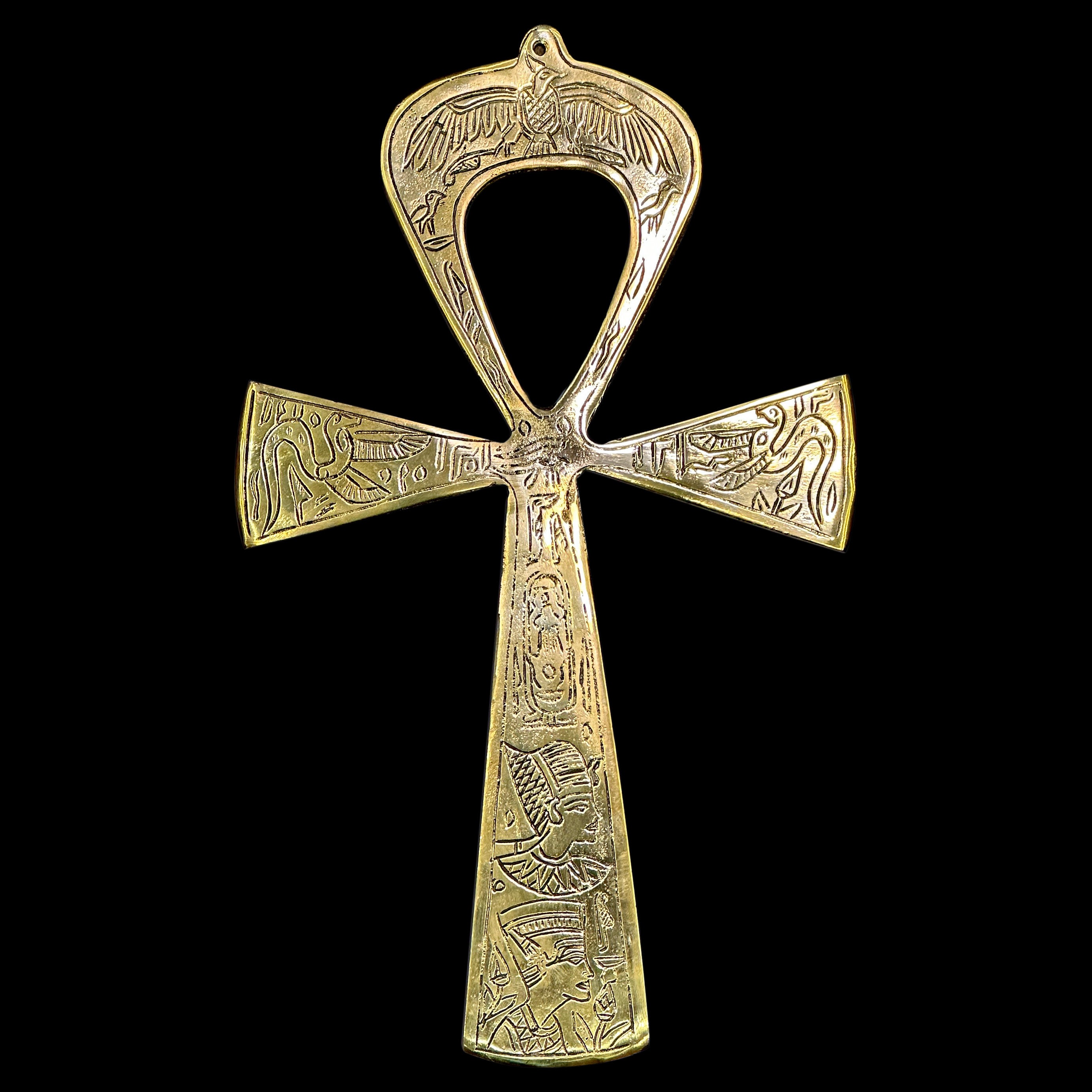 Large Egyptian Healing Ankh Handmade of Pure Brass - Egyptian Key