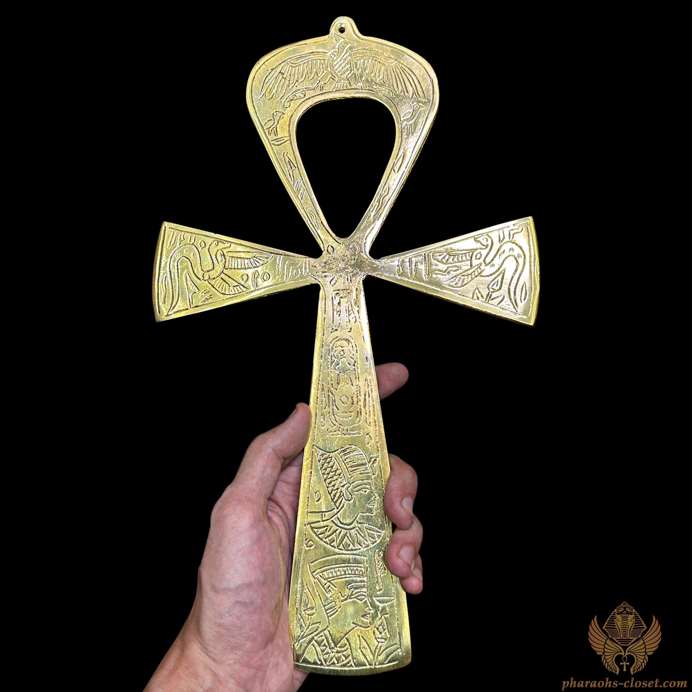 Large Egyptian Healing Ankh Handmade of Pure Brass - Egyptian Key
