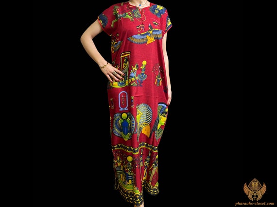 Egyptian Red Passion Goddess Dress - All Sizes - Divine Egyptian Kaftan  Dress for Egyptian Queens - Boho Dress - All Sizes - Made in Egypt - Etsy