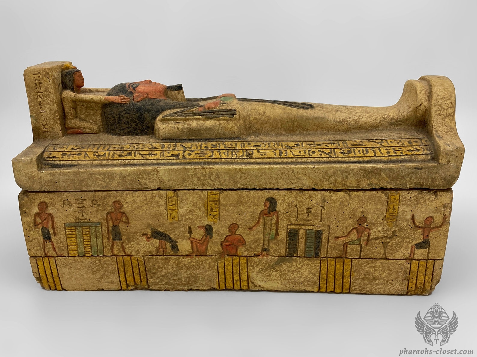 The Eternal Sarcophagus of Osiris - the Egyptian Lord of the Afterlife ...