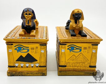 Lavish Egyptian Jewelry Box of The Mighty Sphinx - Handmade in Egypt