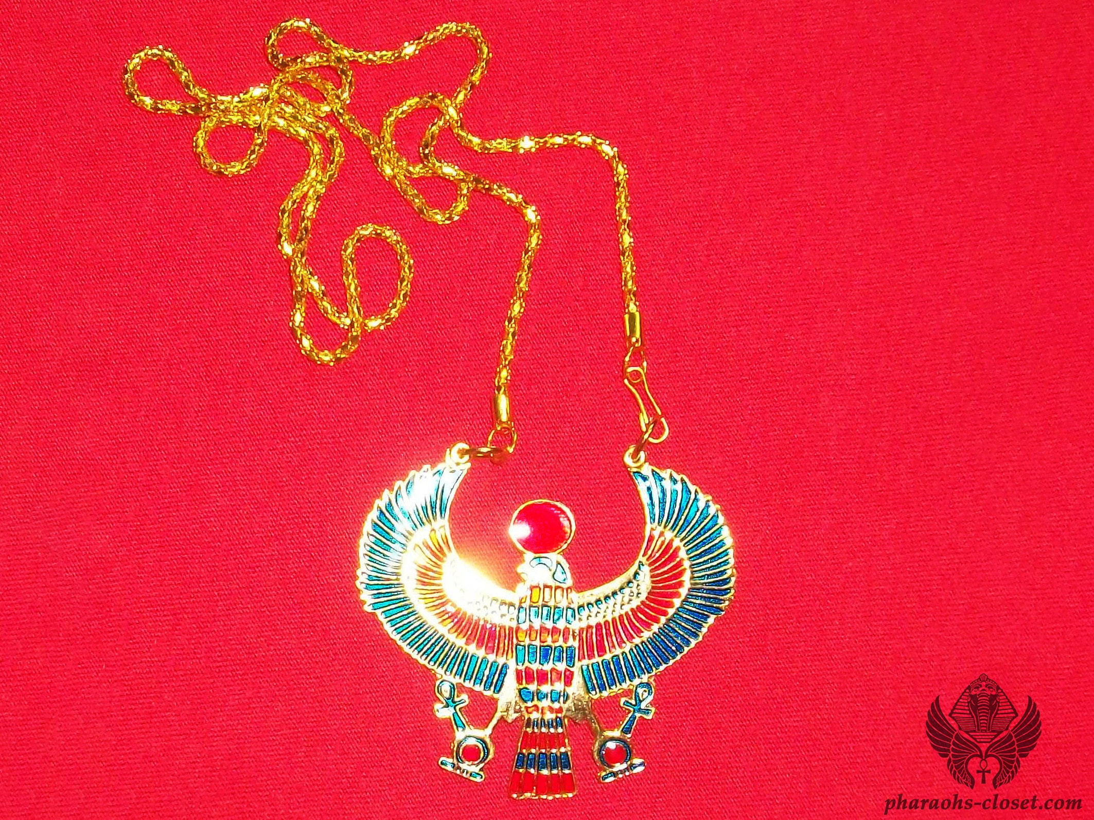 Dios único Ra colgante colgante de Horus alado colgante Etsy España