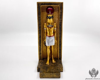 The Golden Gate of Horus Statue - Unique Egyptian Statue of God Horus - Rare Egyptian Antique - Egyptian Decor Art - Handmade in Egypt