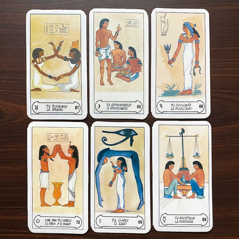 The Original Egyptian Tarot Deck of God Thoth Unique 78 Etsy Canada