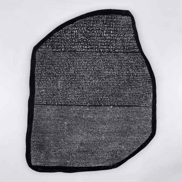 Réplique de haute qualité de la tablette égyptienne en pierre de Rosette - Soigneusement fabriquée à la main en Égypte