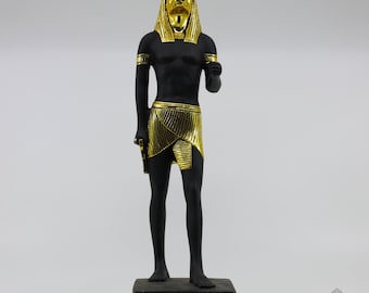 The Golden Anubis Statue - Rare Statue Design of God Anubis - The Egyptian Jackal Anubis - Carefully Handmade In Egypt - Free Shipping