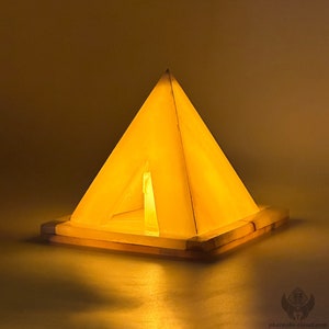 Unique Egyptian Alabaster Pyramid For Healing - Egyptian Pyramids For Altars n Shrines - Available in 3 Sizes - Carefully Handmade In Egypt