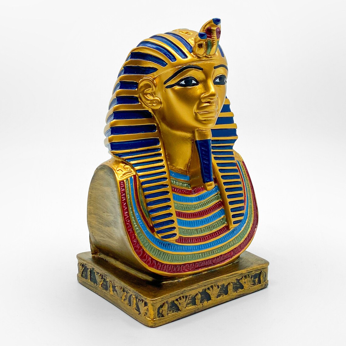 The Royal Mask of Tutankhamun Bust Lavish Egyptian Bust of Etsy