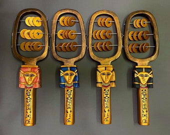 The Sacred Sistrum of Goddess Hathor - Powerful Ancient Egyptian Tool For Activations Ceremonies Rituals n Spirituality - Handmade in Egypt