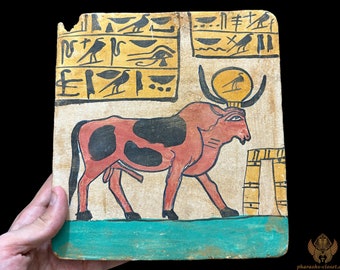 アピス像。聖なる雄牛アピス。エジプトで作られた独特の像。 - Etsy 日本