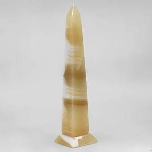 Large Alabaster Egyptian Obelisk - Pure Egyptian Obelisk For Healing n Spiritual Work - Egyptian Altar Tools - Handmade n Activated In Egypt