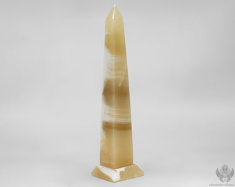 Large Alabaster Egyptian Obelisk - Pure Egyptian Obelisk For Healing n Spiritual Work - Egyptian Altar Tools - Handmade n Activated In Egypt