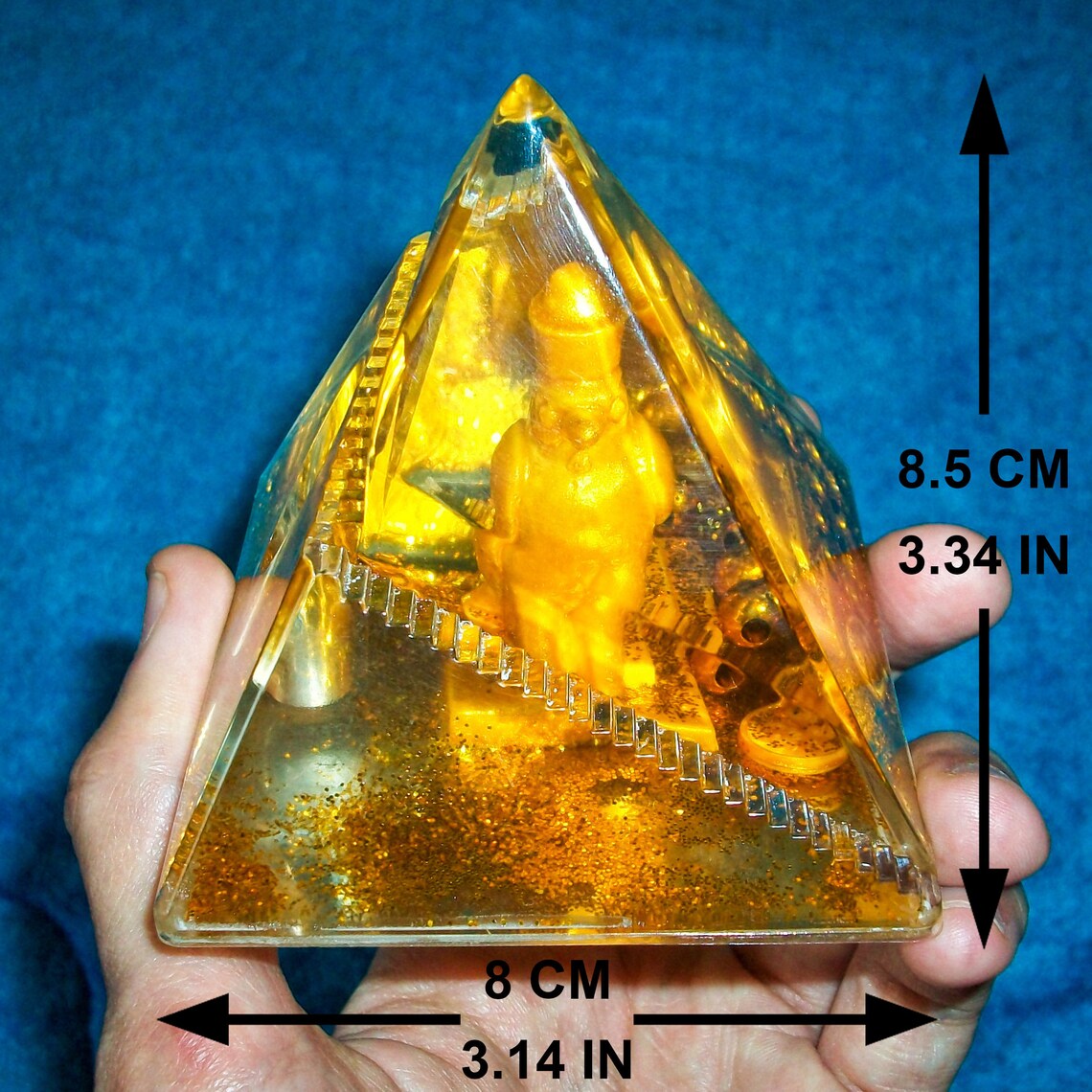 Unique Egyptian Snow Globe Pyramid of God Horus With Pen Etsy