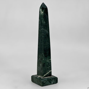 Green Alabaster Egyptian Obelisk - Pure Egyptian Obelisk For Healing n Spiritual Work - Egyptian Altar Tools - Handmade n Activated In Egypt