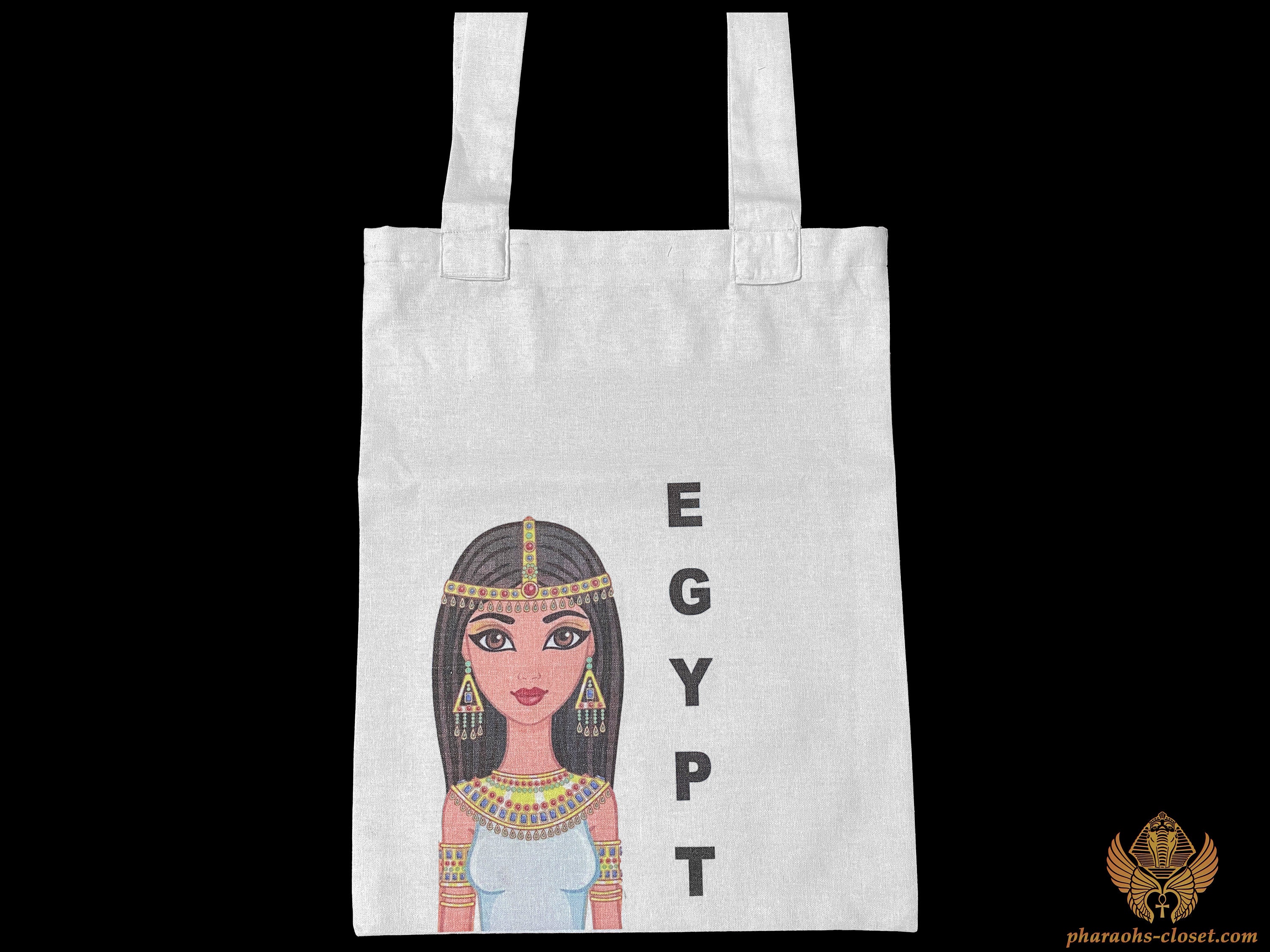 Charming Cleopatra Fabric Tote Bag Egyptian Shoulder Bag of Etsy