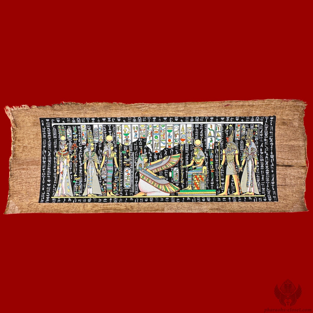 The Blessings of Maat Papyrus Painting - Authentic Papyrus Art of ...