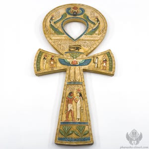 The Sacred Ankh of Love - Unique Egyptian Ankh For Twin Flames Reunion - Carefully Handmade In Egypt Using Stone - Free Shipping