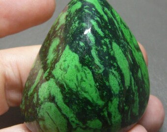 V4771 Maw Sit Sit Jade Beautiful Green and Black Rare Gemstone