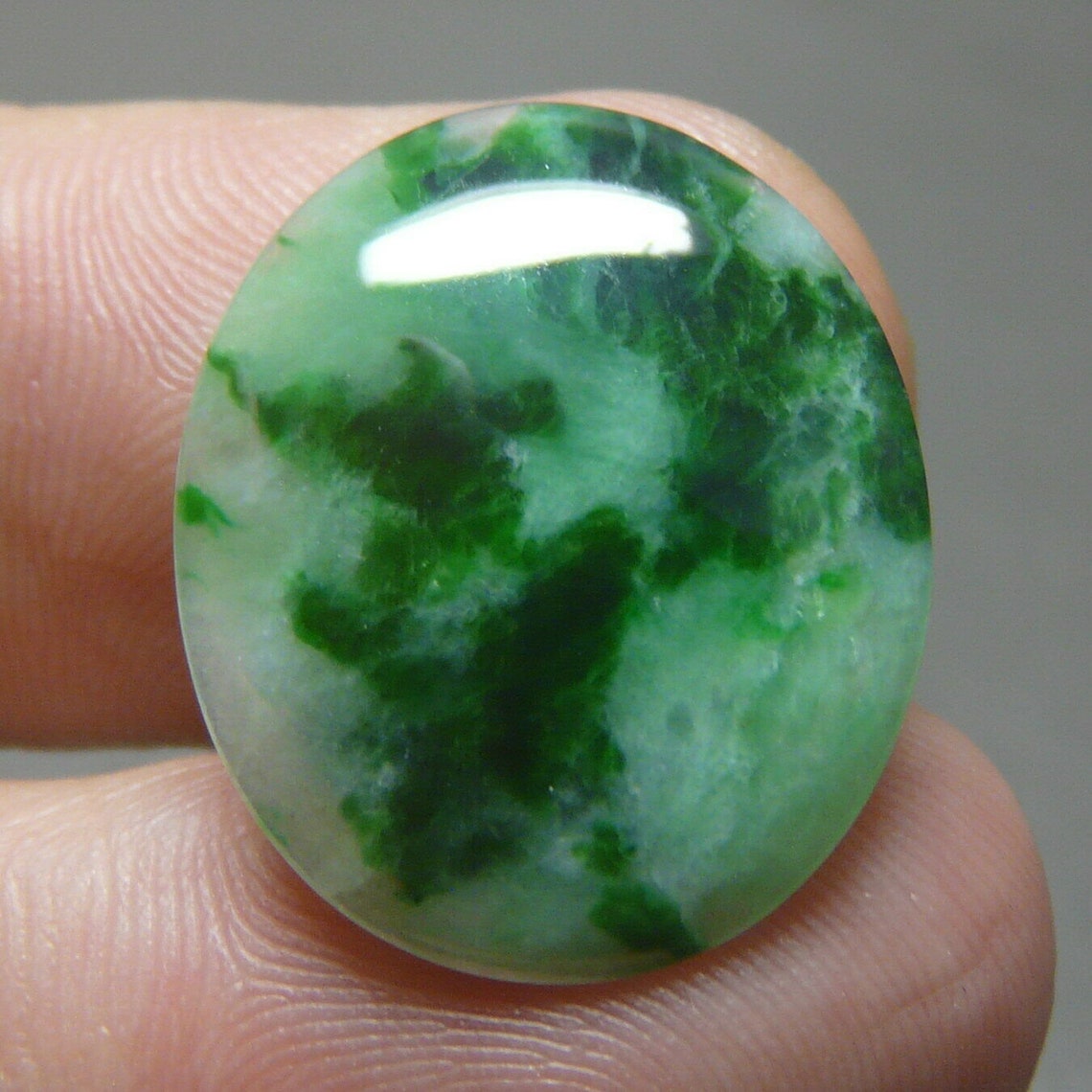 8.90 CT NICE GREEN Jadeite Jade Gem Stone Genuine Grade A Etsy