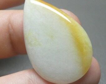 Cert'd Jade Natural Jadeite Gem, Myanmar Jadeite Jade Gem Stone, Certified Natural A Burma Jade Jadeite Gemstone Pear Shape 22.62 Carats