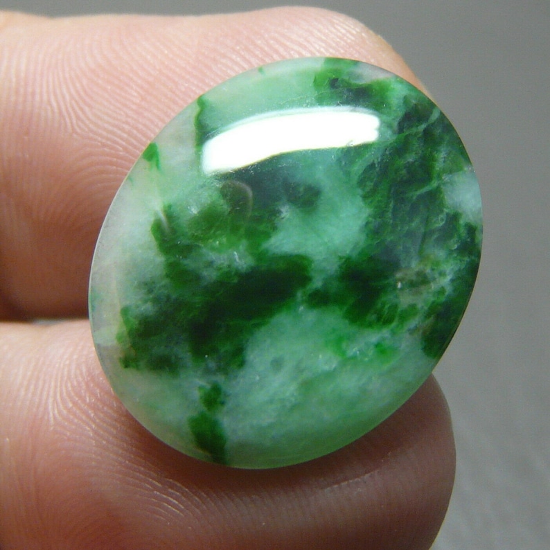 8.90 CT NICE GREEN Jadeite Jade Gem Stone Genuine Grade A Etsy