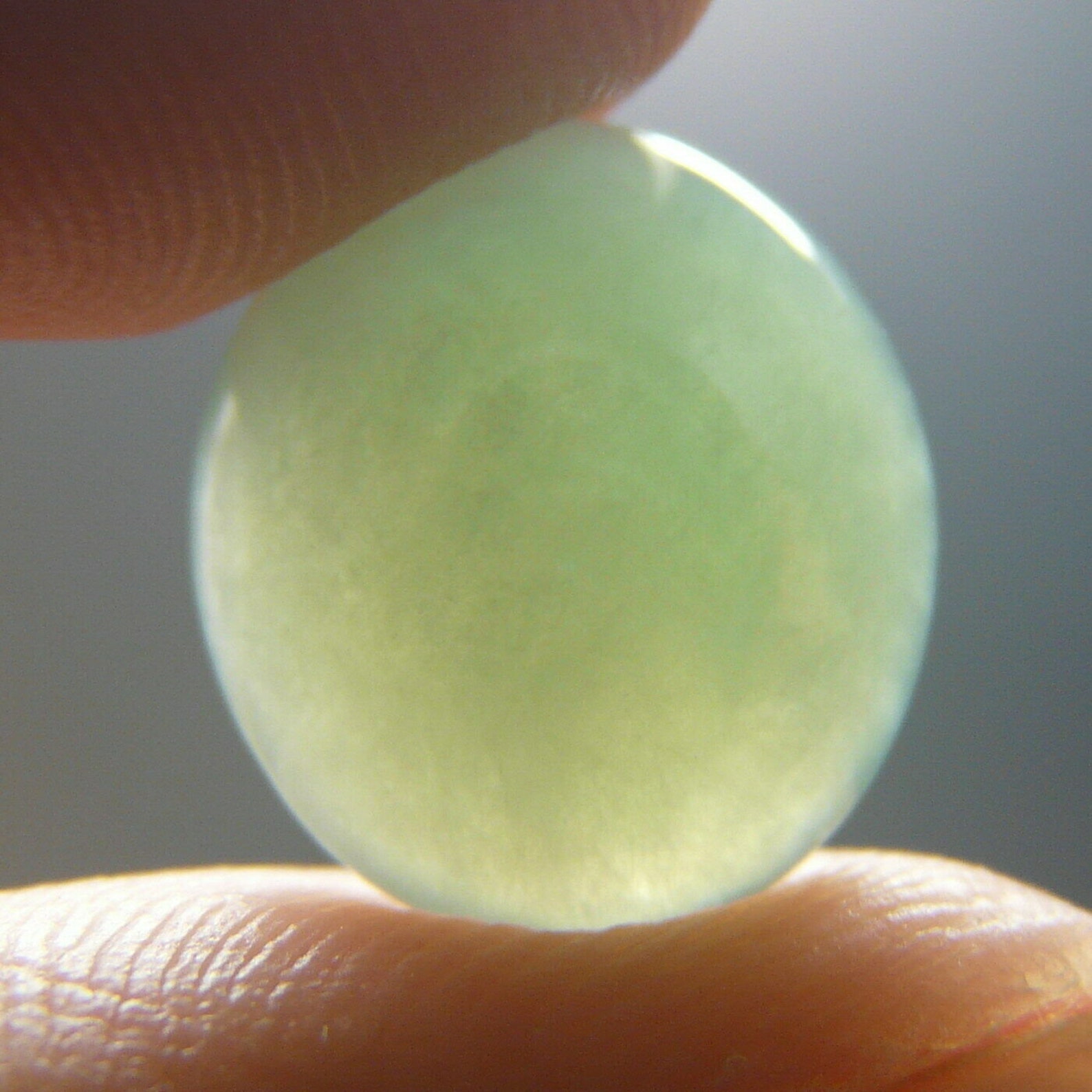 Anillo de Jade Cabochon, Jade de Jadeíta Verde Genuino, Piedra Preciosa