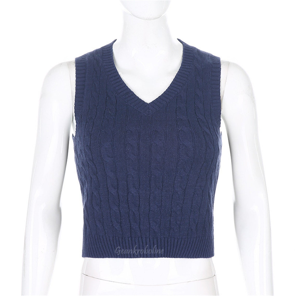 argyle knit sweater vest