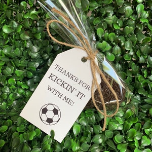 Soccer tags thanks for kickin it with me happy birthday to you  birthday tag digital download soccer theme party soccer party tags