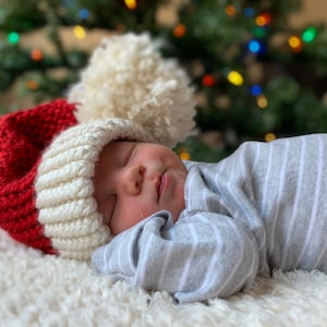 Santa Hat, baby santa hat, Santa, stocking stuffer, Christmas gift, Christmas hat, Christmas accessories, ugly sweater party, Christmas