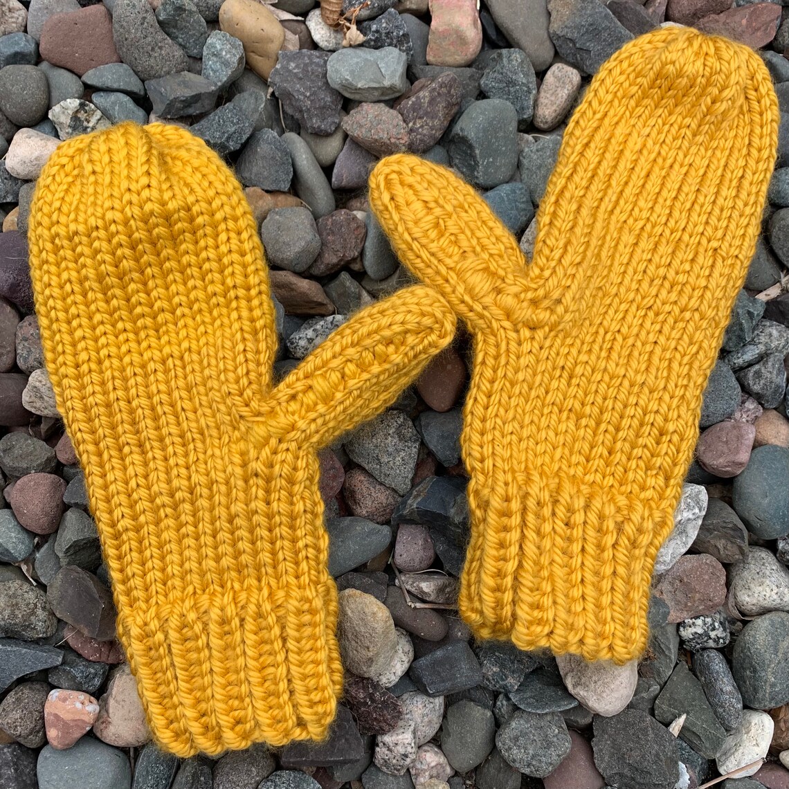 Gold mittens yellow mittens mustard yellow mittens mittens Etsy