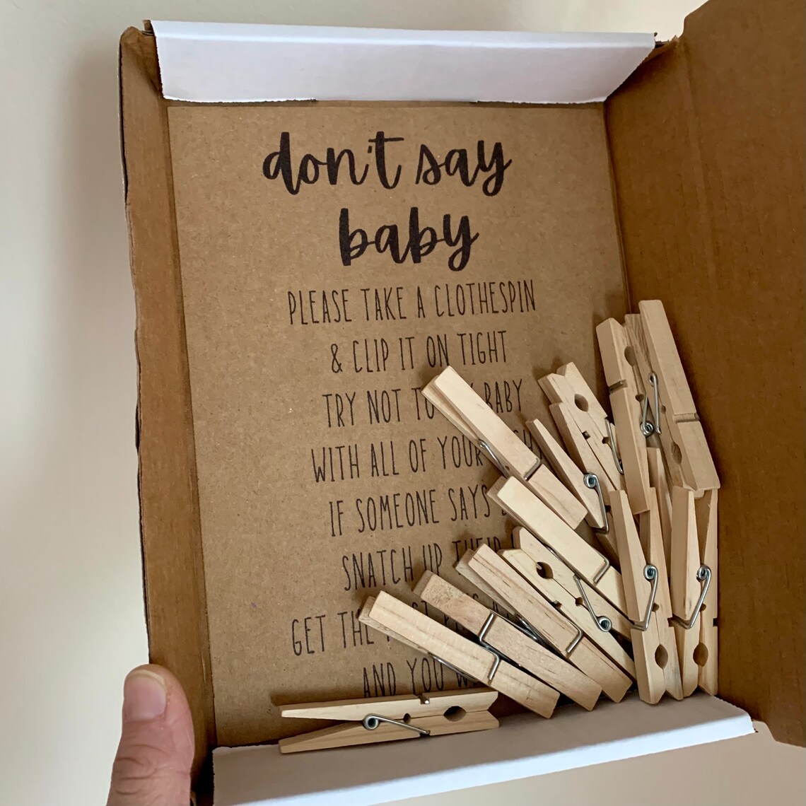 Baby Shower Game Baby Shower Clothespin Game Baby Showers Etsy