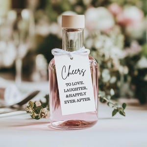 wedding tags, wedding shower tag, wedding tag, wedding favors, cheers to love and laughter, cheers to the mr and mrs, download, digital, PDF