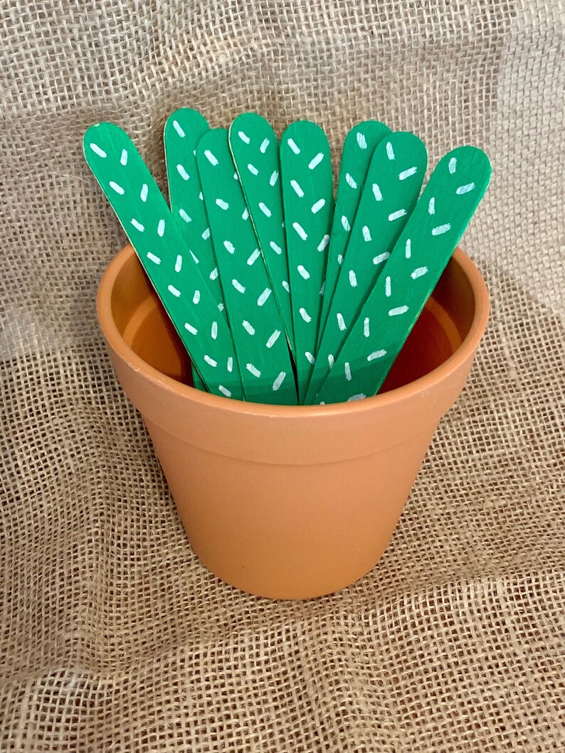 Cactus sticks cactus Classroom popsicle sticks teacher pick Etsy