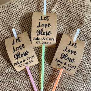 Glow Stick Send Off, Let Love Grow, 4x6 5x7 8x10 Printable