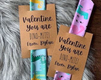 Valentines, Slappy Valentine’s Day, dinosaur valentines , dinosaur, Dino-mite, Dino, dinosaur favors