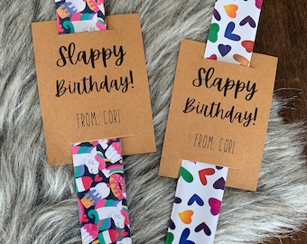 Birthday favors, birthday party favors, class party, birthday gift, elementary birthday gift, elementary school, happy birthday, bracelets